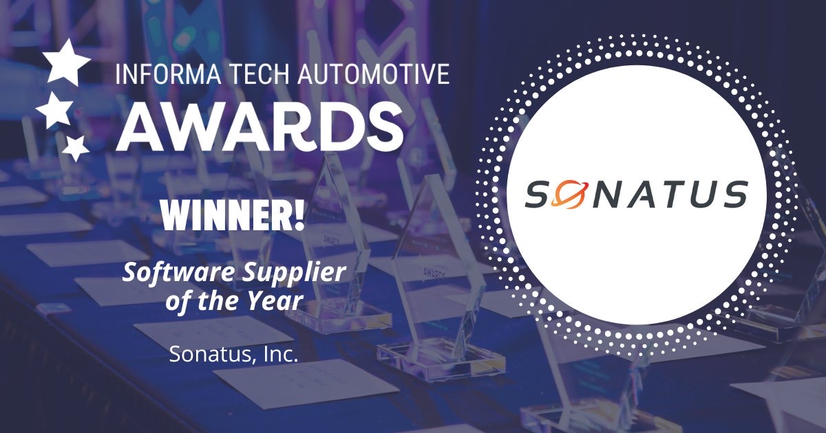 Sonatus Wins “Software Supplier of the Year” in the 2022 Informa Tech Automotive Awards
